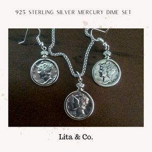 Mercury Dime Sterling Silver Set.